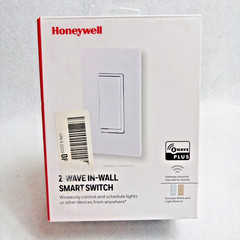 Honeywell In Wall Add On Smart Switch White & Light Almond plates – New