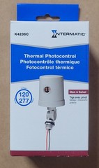 Intermatic K4236C Photocontrol Dusk-to-Dawn Stem & Swivel 120-277V Exterior