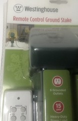 Westinghouse Outdoor Remote Control Ground Stake 6F,6 Outlets 15A,100Feet Range