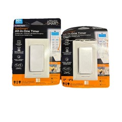 Lot Of 2 myTouch Smart SunSmart All-in-One Timer – White – Self Adjusts