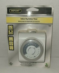 Defiant 24 Hour Indoor Big Button Timer 458205 15A/125V 1250W