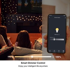 WiFi Dimmer Smart Plug Compatible with Alexa Google Home for Voice Control Mi…