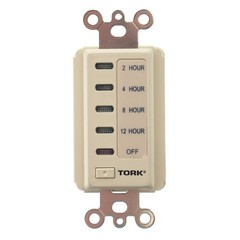TORK NSI D212H DIGITAL WALL TIMER SWITCH, 12-HOUR, 120V 15A 1000W, IVORY