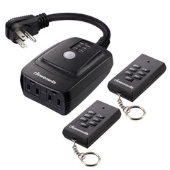 Light Sensor Timer Waterproof, Plug in Timer Switch, 100 ft Range Remote Control