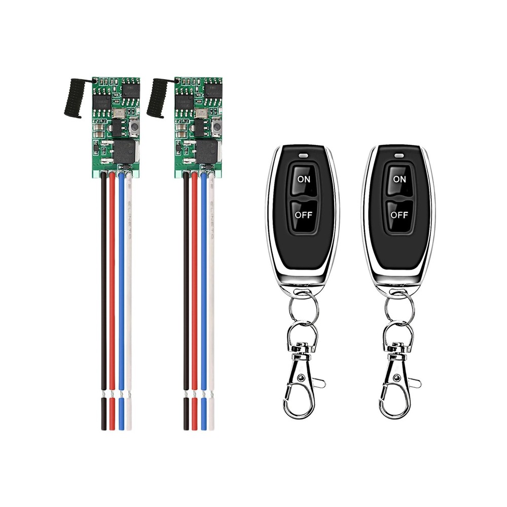 12V Wireless Switch 2 Way Mini Remote Control Switch