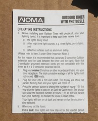 Noma Outdoor Timer w/ Photocell New Lot of 3 for Security Lawn Christmas Lights