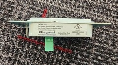 Legrand Wattstopper LVSW-101-W White Low Voltage Wall Switch with LED