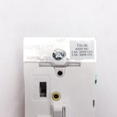 Leviton Toggle Slide Universal Dimmer 300-Watt Dimmable LED and CFL White