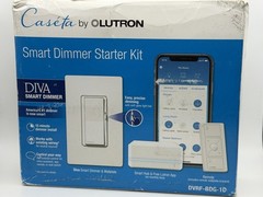 New Lutron Caseta Diva Smart Dimmer Starter Kit Wall Switch DVRF-BDG-1D App Wifi