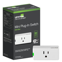 Leviton Decora Smart Plug, Wi-Fi 2Nd Gen, Works with Matter, My Leviton, Alexa,
