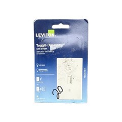 Leviton Toggle Dimmer Switch Slider Single Pole 3-Way LED Light Almond TSL06-1KT