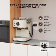 3-Pack Grounded Outlet Switch with On Off, Plug Switch On Off, Single , Black
