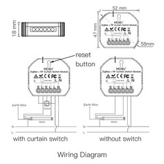 WiFi Mini Smart Curtain Module: Roller Blinds/Shutter Motor, Tuya Smart Life App