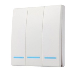 86-Type Wireless Switch RF 433MHz Wall Panel for LED Fluorescent Lamps
