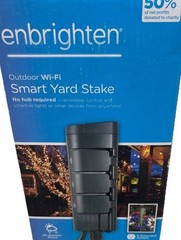Enbrighten by JASCO -Outdoor 6-Outlet Power Strip Wi-Fi Smart Yard Stake. {107}.
