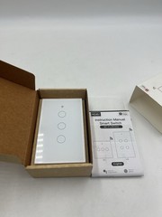 MOES WiFi RF Smart Dimmer Light Switch Wall Touch Glass Panel Alexa Google APP