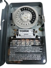 Tork 1109A-0 Indoor/Outdoor Metal Case Multi-Voltage Time Switch OPEN BOX