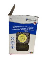 INTERMATIC Electromechanical Timer: 24 hr, 120V AC, DPST, Mechanical Damaged Box