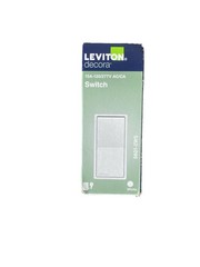 Leviton Decora 15A-120/277V AC/CA Switch, light almound 10 Pack NEw
