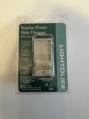 Lightolier Sunrise Preset Slide Dimmer ZP600-I-C White Made In USA ZP600