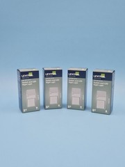 Lot Of 4 – Leviton 15 Amp Decora Combination Switch with LED Guide Light, White