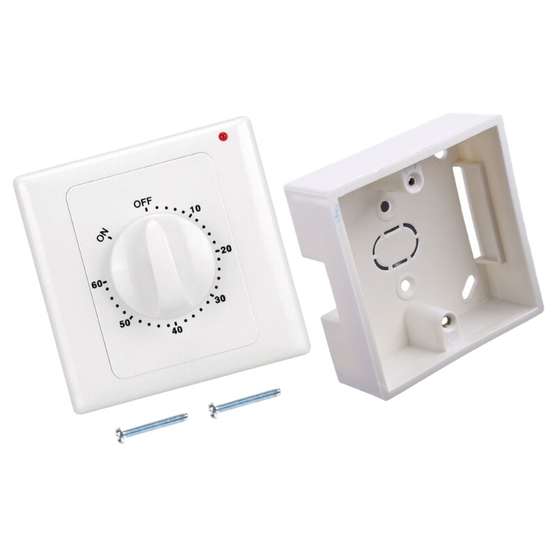 86 Panel Mechanical Countdown Timer Switches for Fan, Water Heaters, Pump