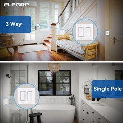 ELEGRP Digital Dimmer Light Switch for 300W Dimmable LED/CFL Lights and 600W …