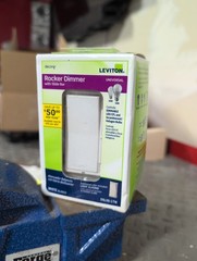 LEVITON DSL06-1TW DECORA ROCKER DIMMER WITH SLIDE BAR (IN WHITE)