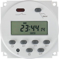 Time Switch Relay,Digital LCD Programmable Timer,24V DC/AC Input,200-250V 16A Ou