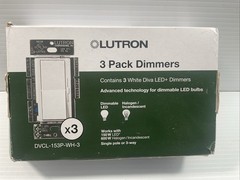 Lutron Diva LED+ Dimmer Switch DVCL-153P-WH White 3-Pack Open Box