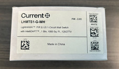 Current LHMTS1-G-WH LightHAWK PIR & US 1-Circuit Wall Switch, 1 Button, White