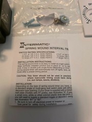Intermatic Fd60mwc Timer, Spring Wound, 60 Min New Damaged Box