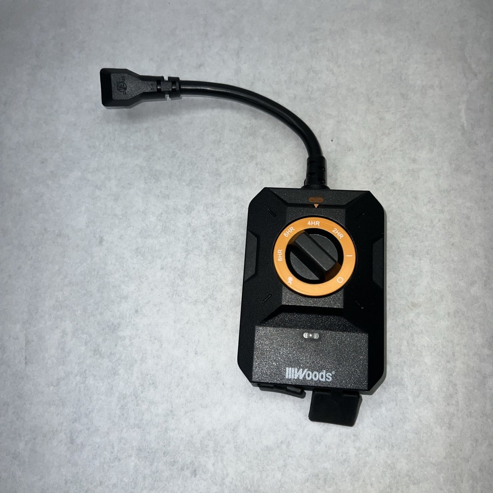 WOODS 50122 OUTDOOR DUSK TO DAWN LIGHTING TIMER, 2 GROUNDED OUTLETS