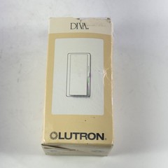 Lutron Diva DVELV-300P-WH 300W Electronic Low Voltage Single Pole Dimmer White N