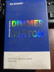 ELEGRP Slide Dimmer Rocker Switch for 300W Dimmable LED DM19-WH White