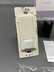 Lutron MS-OPS2-LA Occupancy Sensor Switch Light Almond 120V XCT Halogen/LED/CFL