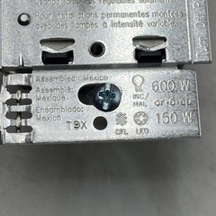LUTRON TCGL-153P DIMMER SWITCH, C-L DIMMER TGCL-153PR-LA, 120V 60HZ
