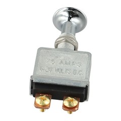 switch 75A Push/Pull Switch 6-28V 2 Position On-Off with Chrome Knob