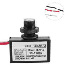 2 Pack Light Control Sensor Button Switch,2 Pack Photoelectric Switch,120V AC O