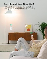 Remote Control Outlet 2 Remotes 200 FT Wireless Light Switch 15A/1875W ETL