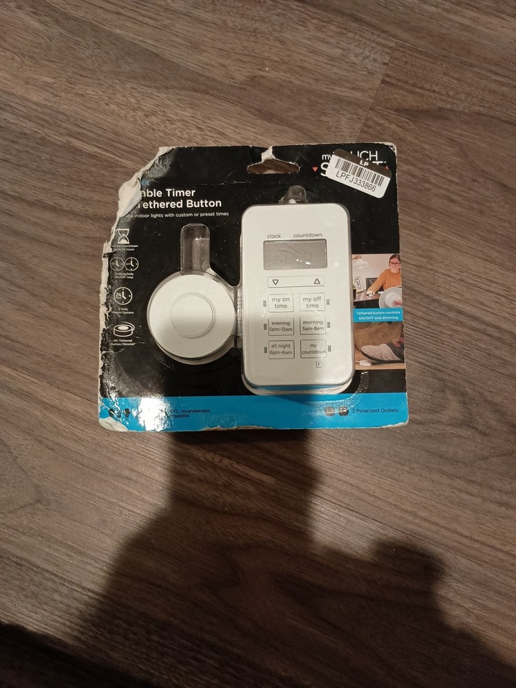 My Touch Smart Digital Timer with On/Off Tether, 2-Polarized Outlets
