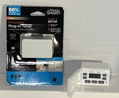 2x-my Touch Smart SimpleSetPlug-In Timer Schedule indoor lights Or Other Devices