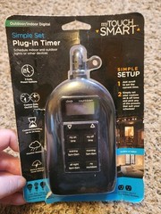 💥 My Smart Touch Simple Set Outdoor/Indoor Plug-In Digital Timer New Open Box