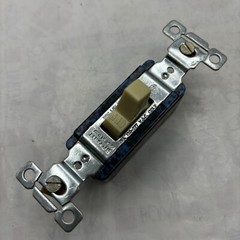 BRYANT IVORY SINGLE POLE SWITCH 4601-I, 15A 120-277V AC ⭐