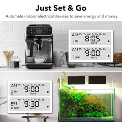 Versatile and Safe Indoor Digital Timer Outlet for Home Efficiency and Savings
