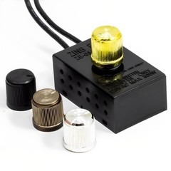 ZE-03A 2 Wire Inline Lamp Dimmer Switch Kit 300W 120V Full Range Rotary Light…