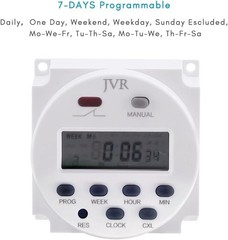 User-Friendly 12V Timer Relay – Automate your Projects with 16 Programs