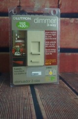 New Lutron Dimmer DVW-603PH-VI Single Pole 3 WAY DIMMER 120v 600w Light Switch