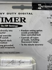 Intermatic Digital Timer Indoor Heavy Duty 7-Day Programming 15 Amps DTI7C NIB