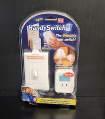 HandySwitch Wireless Light Switch Night Light White 115V Reusable Tape Any Room